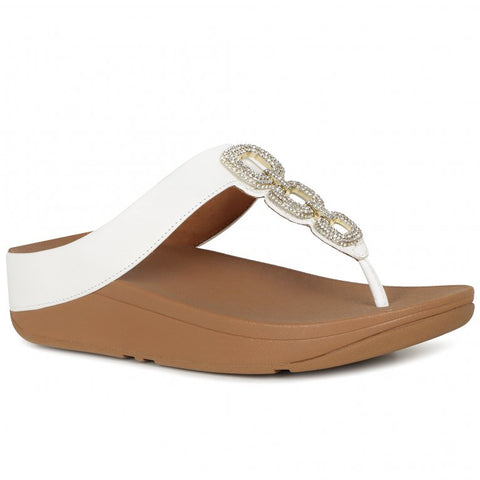 FitFlop - Fino Sparkle Toe-Post Sandals