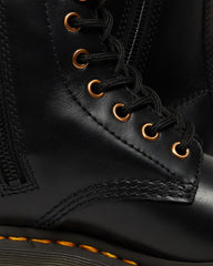 Dr Martens - 1460 Pascal Rose Gold Hardware Leather Lace Up Boots