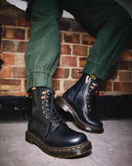 Dr Martens - 1460 Pascal Rose Gold Hardware Leather Lace Up Boots