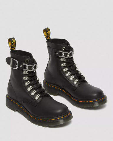 Dr Martens - 1460 Pascal Chain Leather Lace Up Boots