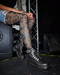 Dr Martens - 1460 Pascal Chain Leather Lace Up Boots
