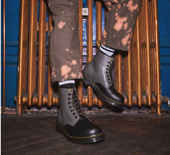 Dr Martens - 1460 Smooth Clash Leather Lace Up Boots
