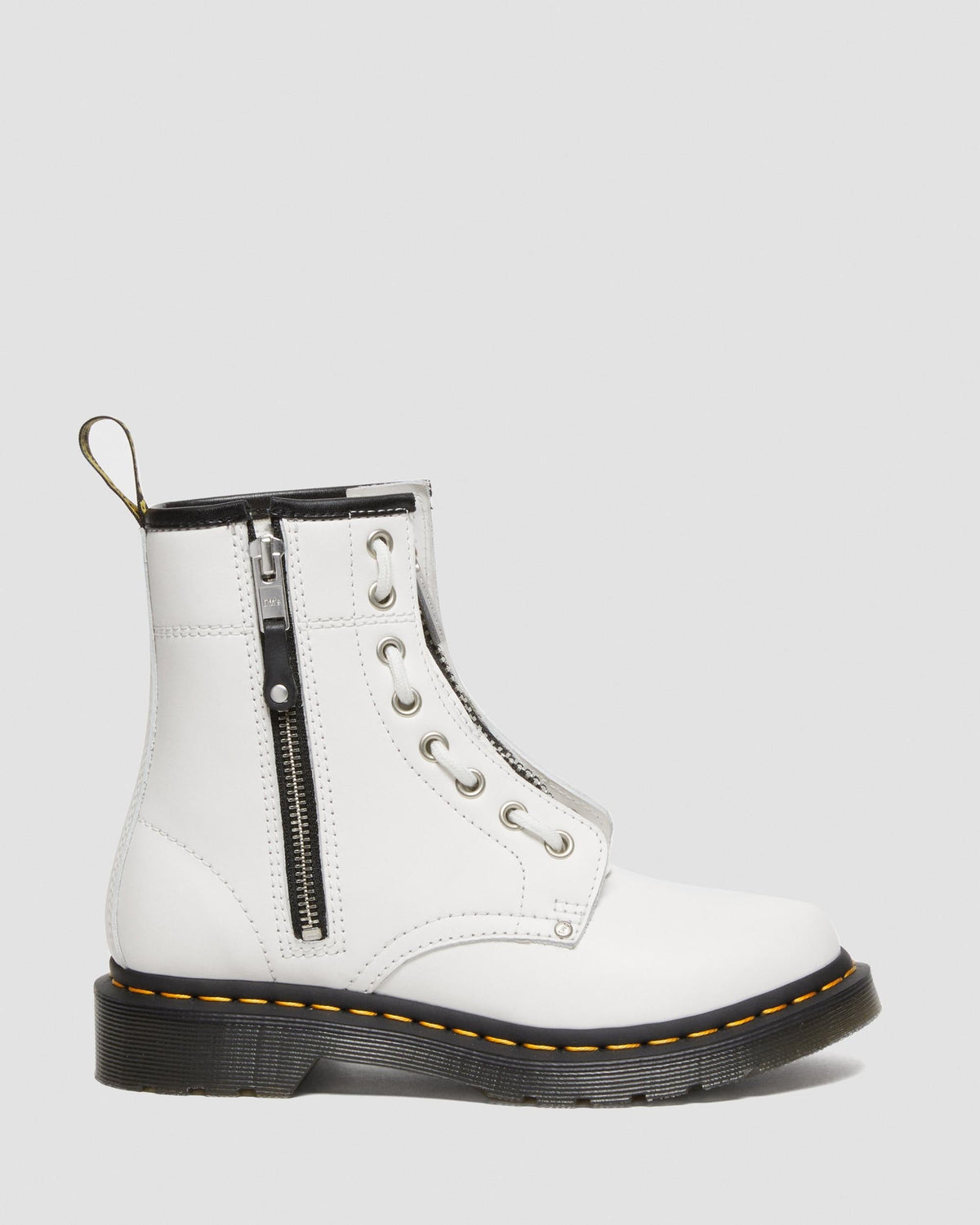 Dr Martens - 1460 Double Zip Leather Lace Up Boots