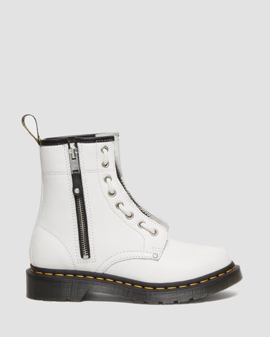 Dr Martens - 1460 Double Zip Leather Lace Up Boots