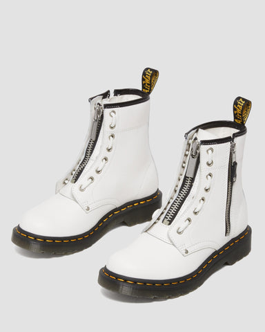 Dr Martens - 1460 Double Zip Leather Lace Up Boots