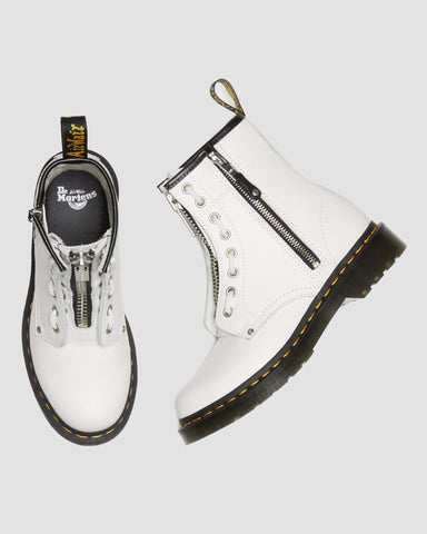 Dr Martens - 1460 Double Zip Leather Lace Up Boots