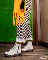 Dr Martens - 1460 Double Zip Leather Lace Up Boots