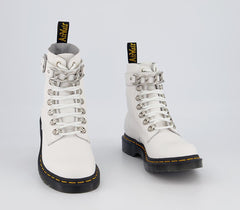 Dr Martens - 1460 Pascal Chain Leather Lace Up Boots