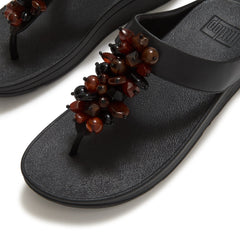 FitFlop - Fino Bead Cluster Toe-Post Sandals