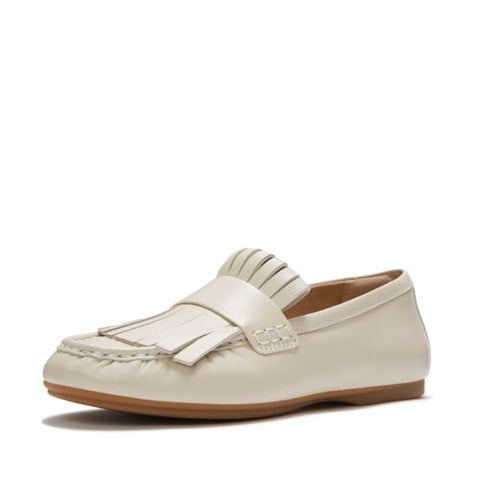FitFlop - Delicato Leather Fringe Loafers (Hazy Taupe/Black)