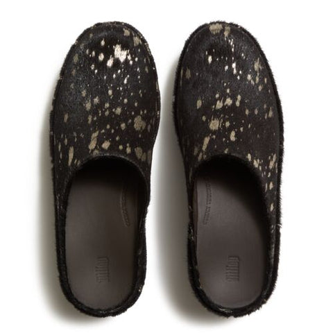 FitFlop - Platfforms Metallic Pony Heeled Mules