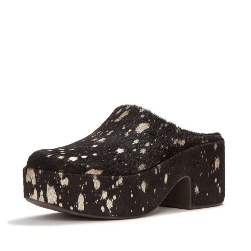FitFlop - Platfforms Metallic Pony Heeled Mules