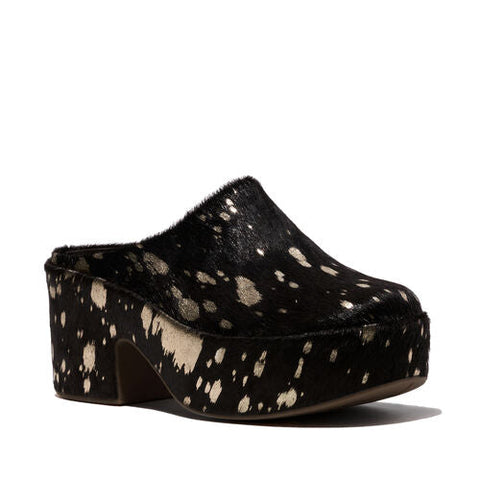 FitFlop - Platfforms Metallic Pony Heeled Mules
