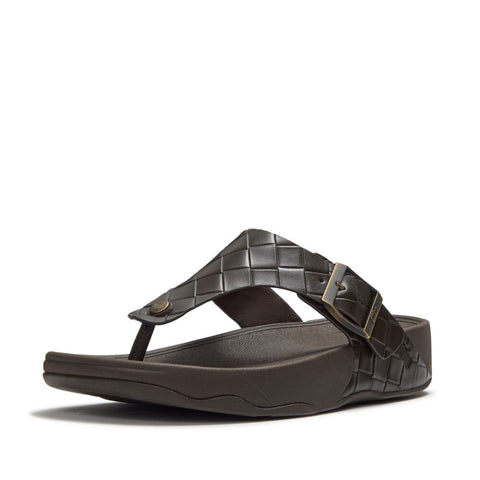 FitFlop - Trakk II Mens Weave Toe-Post Sandals