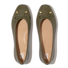 FitFlop - Delicato Bow Soft Leather Ballerinas