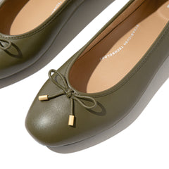 FitFlop - Delicato Bow Soft Leather Ballerinas