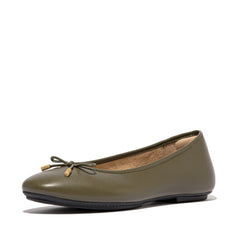 FitFlop - Delicato Bow Soft Leather Ballerinas