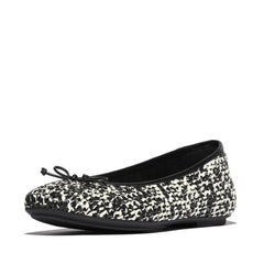 FitFlop - Delicato Bow Woven Ballet Flats