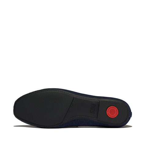 FitFlop - DELICATO Crystal Cap-Toe Denim Ballerinas