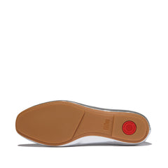FitFlop - Delicato High-Cut Metallic Soft-Leather Ballet Flats