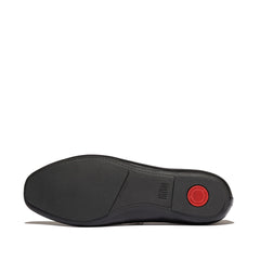 FitFlop - Delicato Pearls-and-Crystal Leather Ballet Flats