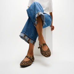 FitFlop - Delicato Suede Leopard Mary Janes