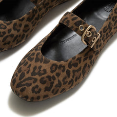 FitFlop - Delicato Suede Leopard Mary Janes