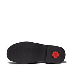 FitFlop - F-Luma Box-Leather Demi-Wedge Penny Loafers
