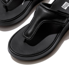 FitFlop - F-Mode Adjustable Padded-Leather Flatform Toe-Sandals