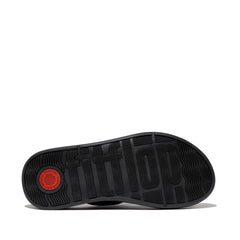 FitFlop - F-Mode Adjustable Padded-Leather Flatform Toe-Sandals