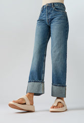 FitFlop - F-Mode Adjustable Padded-Leather Flatform Toe-Sandals