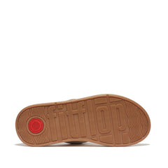 FitFlop - F-Mode Adjustable Padded-Leather Flatform Toe-Sandals