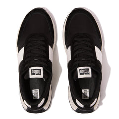 FitFlop - F-Mode Flow Fabric/Suede/Leather Flatform Trainers