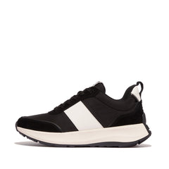 FitFlop - F-Mode Flow Fabric/Suede/Leather Flatform Trainers