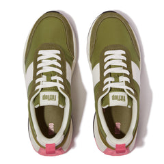 FitFlop - F-Mode Flow Fabric/Suede/Leather Flatform Trainers