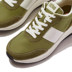 FitFlop - F-Mode Flow Fabric/Suede/Leather Flatform Trainers