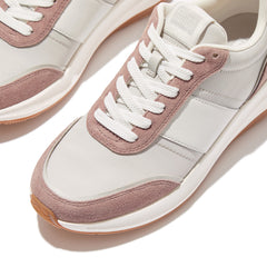 FitFlop - F-Mode Flow Fabric/Suede/Leather Flatform Trainers
