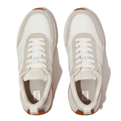 FitFlop - F-Mode Flow Fabric/Suede/Leather Flatform Trainers