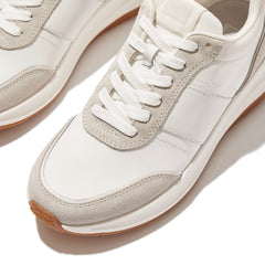FitFlop - F-Mode Flow Fabric/Suede/Leather Flatform Trainers