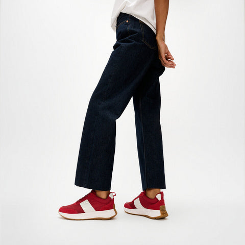 F-MODE Flow Fabric/Suede Sneakers