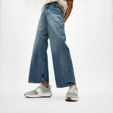 F-MODE Flow Fabric/Suede Sneakers