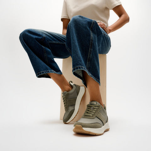 FitFlop - F-Mode Flow Mesh Metallic Trainers