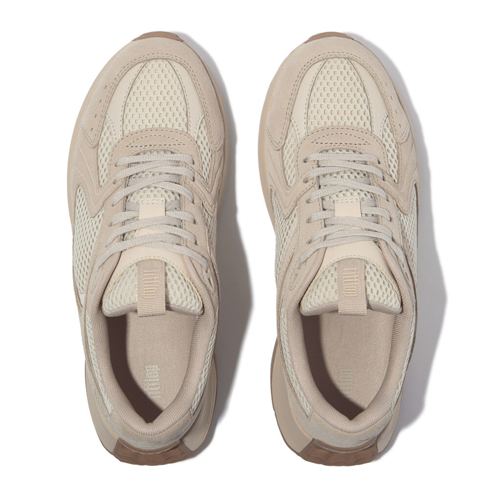 FitFlop FitFlop F-Mode Flow Suede/Mesh Flatform Trainers Sneaker