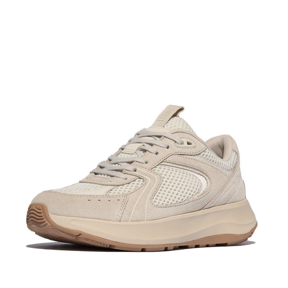 FitFlop FitFlop F-Mode Flow Suede/Mesh Flatform Trainers Sneaker