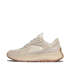 FitFlop FitFlop F-Mode Flow Suede/Mesh Flatform Trainers Sneaker Paris Beige UK 4