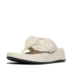 FitFlop - F-Mode Knot Soft-Leather Flatform Toe-Post Sandals