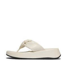 FitFlop - F-Mode Knot Soft-Leather Flatform Toe-Post Sandals