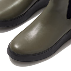 FitFlop - F-Mode Leather Flatform Chelsea Boots