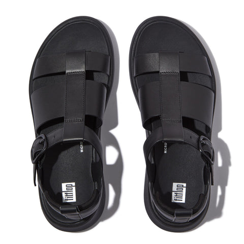 FitFlop - F-MODE Leather Flatform Fisherman Sandals