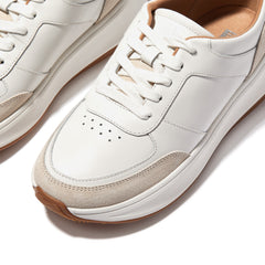FitFlop - F-Mode Leather/Suede Flatform Sneakers